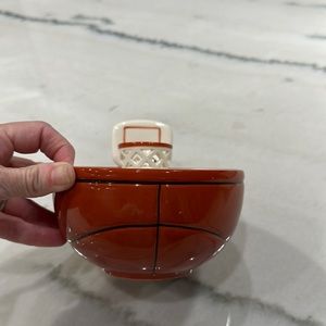 Ceramic basketball bowl. In good condition no cracks or chips.